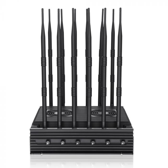 12 Antennas Desktop 100W Power Wireless Signal Jammer